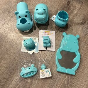 Kid's Hippo Bath Set 7 Pieces